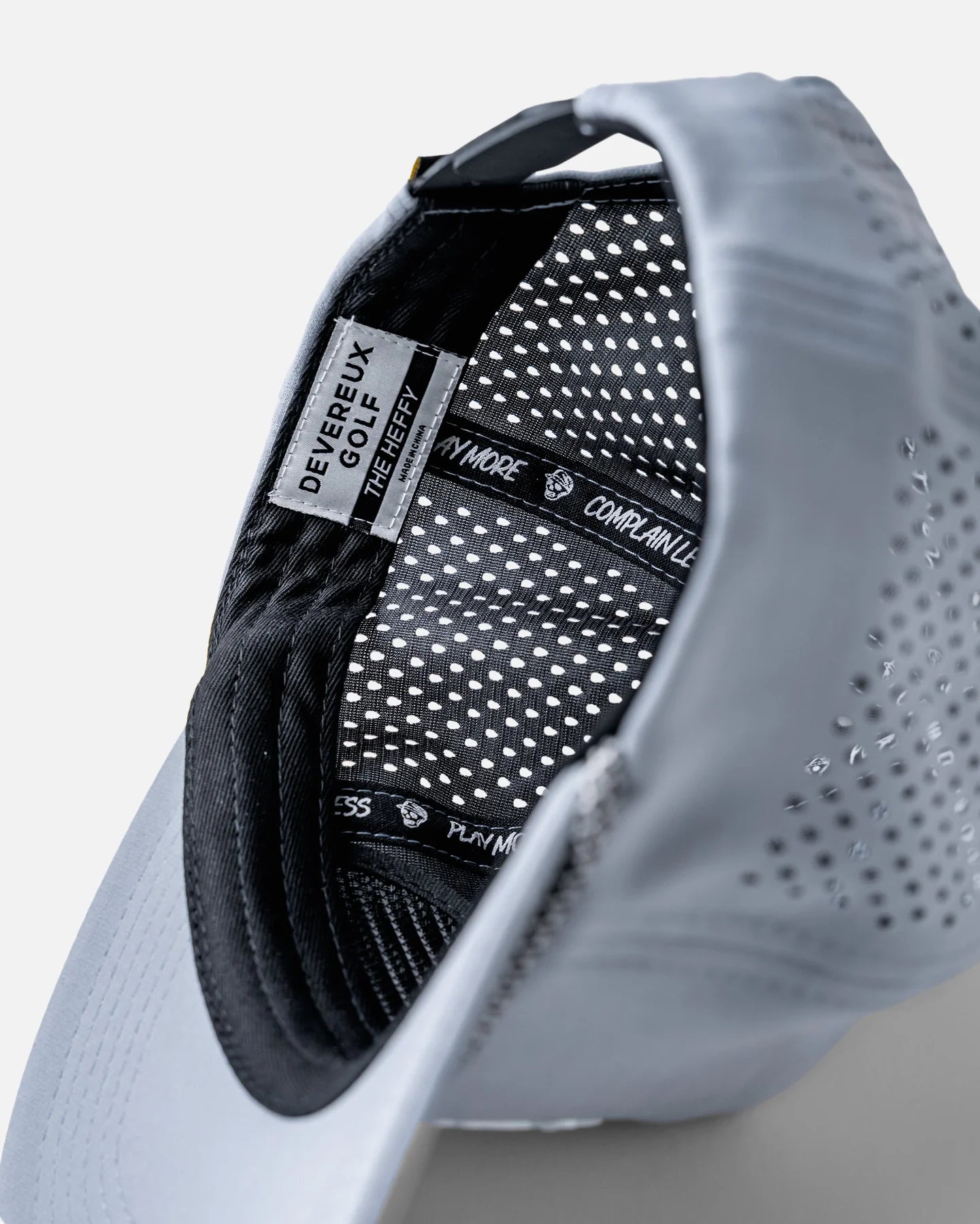 Devereux Skull Caddie Performance Rope Hat - Light Grey (New)