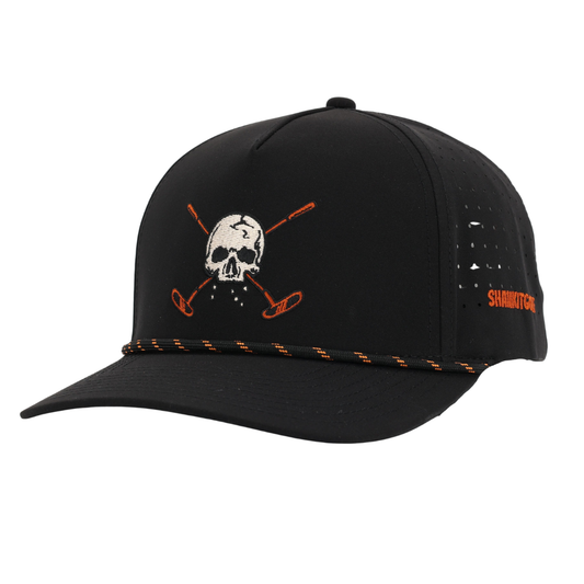 Black Skull and Crossbones 2.0 Golf Hat (NEW)
