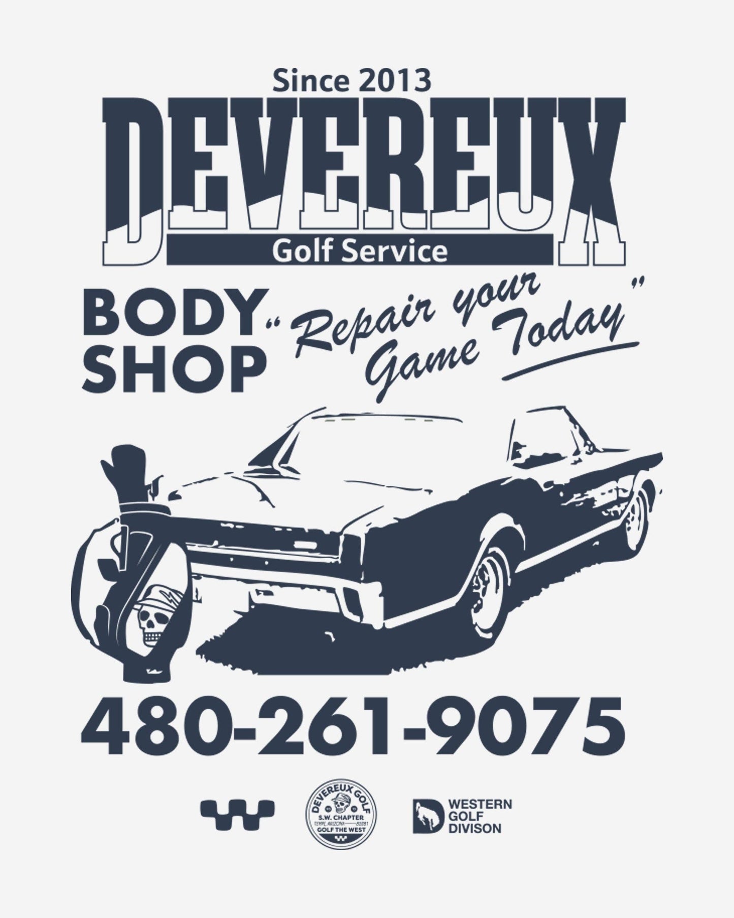 Devereux Body Shop Tee - White (New)