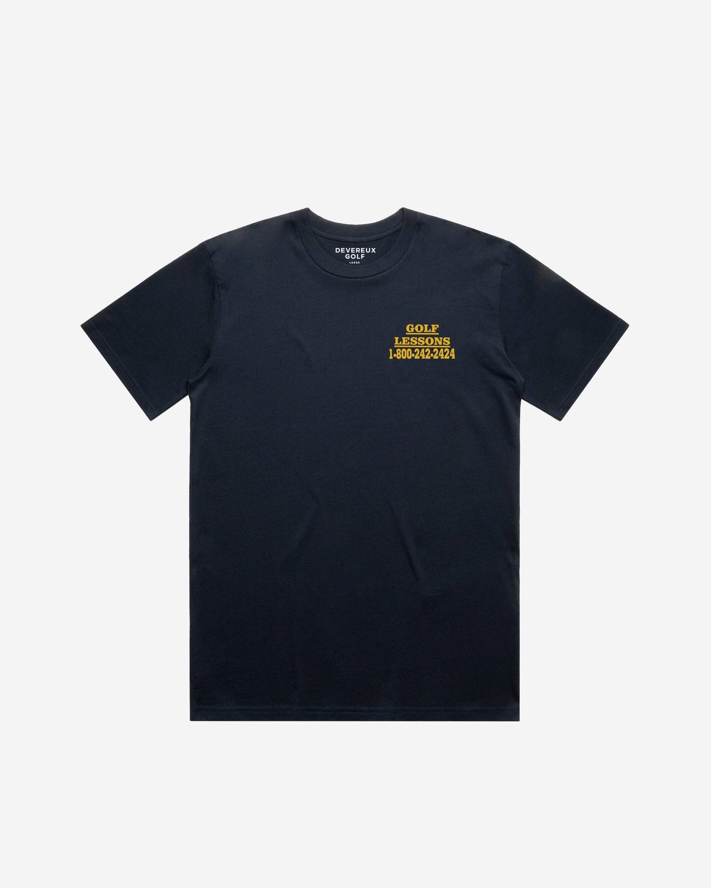 Devereux Golf Lessons Tee - Navy (New)