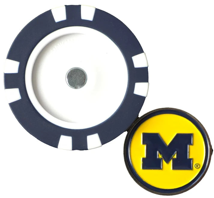 Michigan Wolverines Poker Chip Ball Marker