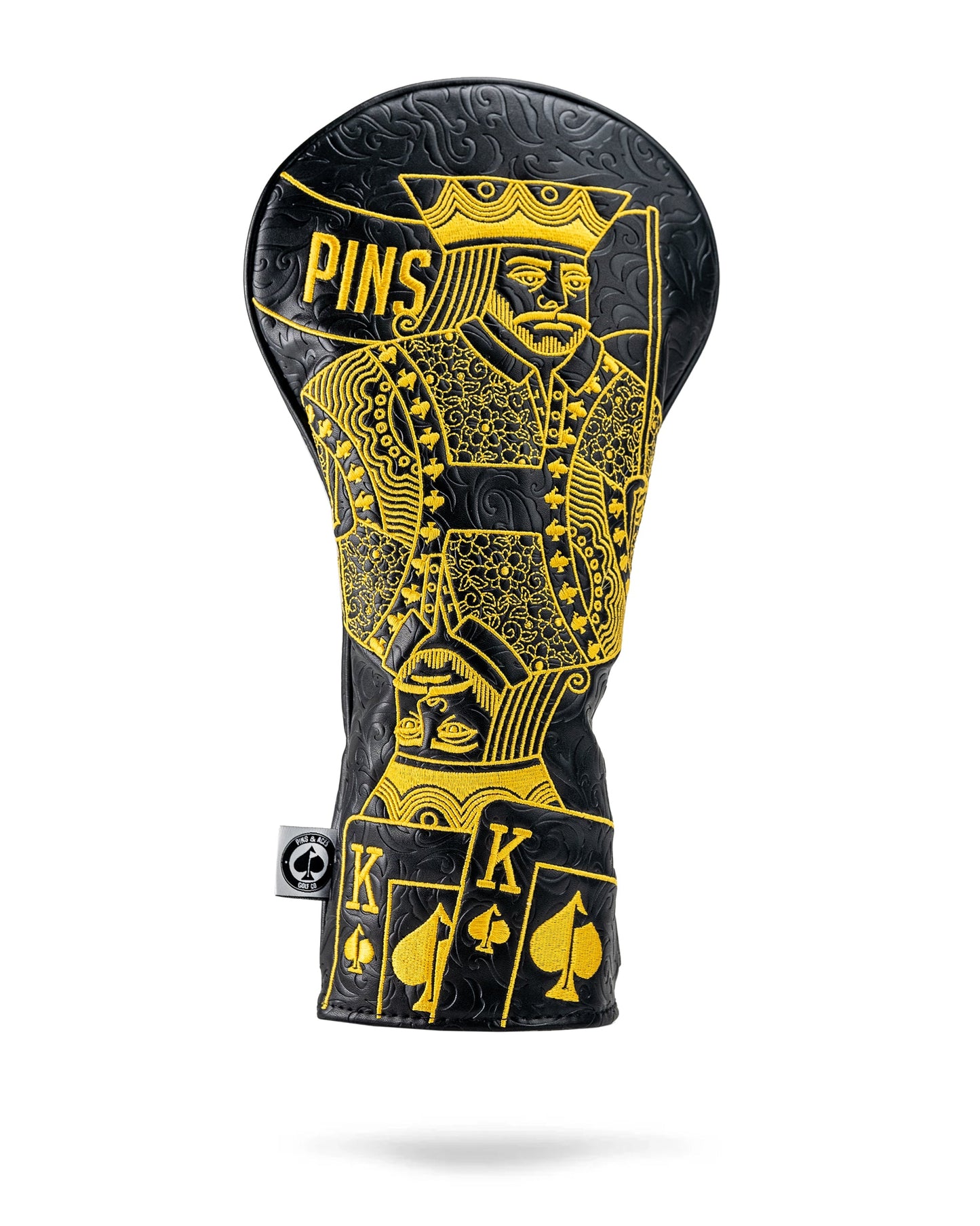 Pins & Aces - BLACK/GOLD KING OF SPADES - DRIVER COVER (New)