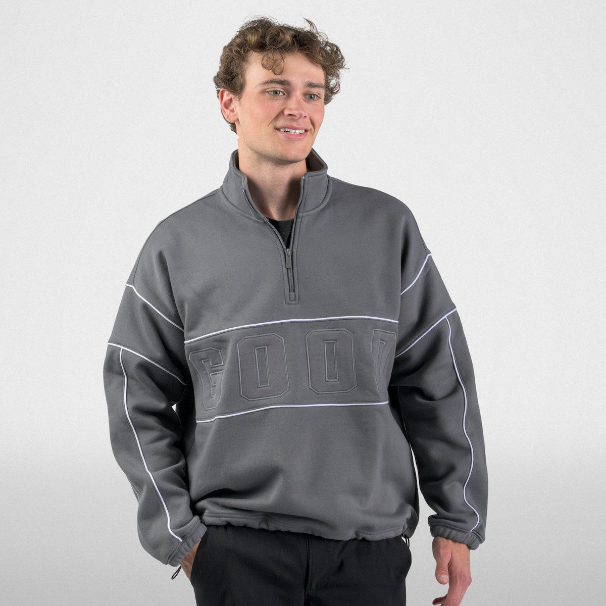 Good Good Shadow Slice Fleece Heavyweight Q-Zip (New)